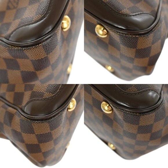 LOUIS VUITTON Verona PM Shoulder Bag Damie Ebene Leather Brown - Picture 4 of 15